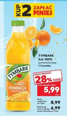 Kaufland Tymbark Sok 100% pomarańczowy oferta
