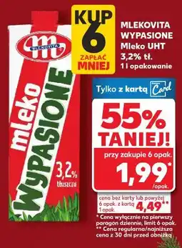Kaufland Mlekovita Wypasione Mleko UHT 3,2&tł oferta
