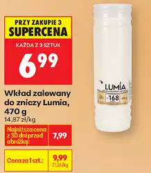 Biedronka Wkład zalewany do zniczy Lumia, 470 g oferta
