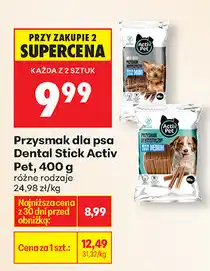 Biedronka Przysmak dla psa Dental Stick Activ Pet, 400 g oferta