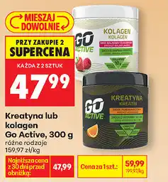 Biedronka Kreatyna lub kolagen Go Active, 300 g oferta
