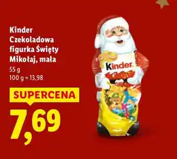 Lidl Czekoladowa figurka Święty Mikołaj, mała Kinder oferta