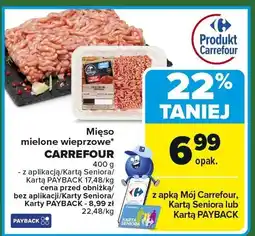 Carrefour Mięso mielone wieprzowe CARREFOUR oferta