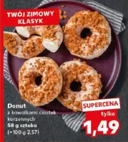 Kaufland Donut z kawałkami ciastek korzennych Kaufland oferta