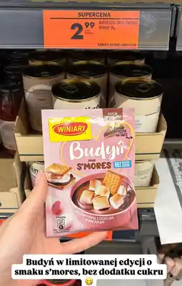 Biedronka Budyń smak s'mores bez dodatku cukru WINIARY oferta
