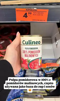 Biedronka Pulpa pomidorowa 100% pomidorów malinowych Culineo oferta