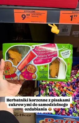 Biedronka Herbatniki korzenne z pisakami cukrowymi do samodzielnego ozdabiania Biedronka oferta