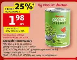 Auchan konserwowy Groszek oferta