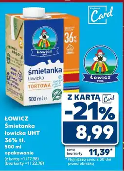 Kaufland Śmietanka Łowicz oferta