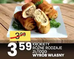 Wafelek Krokiety różne rodzaje Wyrób Własny oferta