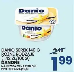 Wafelek Serek homogenizowany Danio różne rodzaje 140g Danone oferta