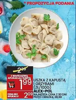 Wafelek Uszka z kapustą i grzybami Alex-Pol oferta