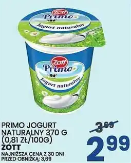 Wafelek Jogurt naturalny Primo 370g Zott oferta