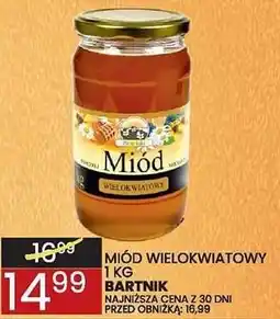 Wafelek Miód wielokwiatowy Bartnik 1kg oferta