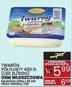 Wafelek Twaróg półtłusty krajanka Włoszczowa 400g oferta