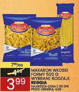 Wafelek Makaron Penne Ziti Rigate Reggia oferta