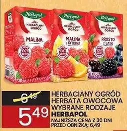 Wafelek Herbata owocowa Herbaciany Ogród malina oferta