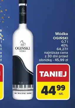 Carrefour Ogiński Vodka 0.7L 40% oferta