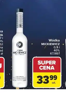 Carrefour Adam Mickiewicz Vodka 0.5L 40% oferta