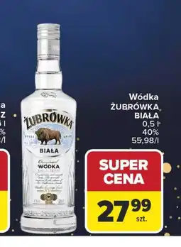 Carrefour Żubrówka Biała Vodka 0.5L 40% oferta