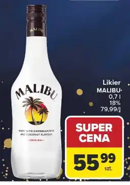 Carrefour Likier Malibu 0,7 l oferta