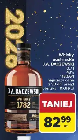 Carrefour J.A. Baczewski Whisky 1782 oferta