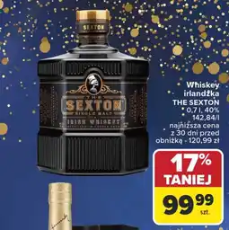 Carrefour Whiskey irlandzka THE SEXTON oferta