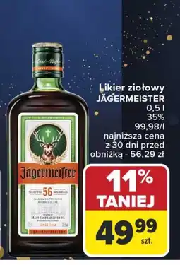 Carrefour Likier ziołowy JÄGERMEISTER oferta