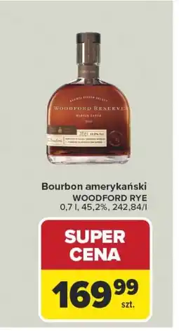 Carrefour Bourbon amerykański WOODFORD RYE 0,7 l, 45.2% oferta