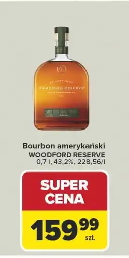 Carrefour Bourbon amerykański WOODFORD RESERVE 0,7 l, 43.2% oferta