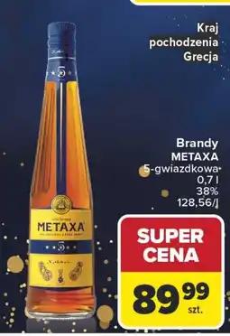 Carrefour Brandy METAXA 5-gwiazdkowa oferta
