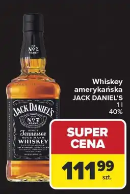 Carrefour Whiskey amerykańska JACK DANIEL'S 1 l, 40% oferta