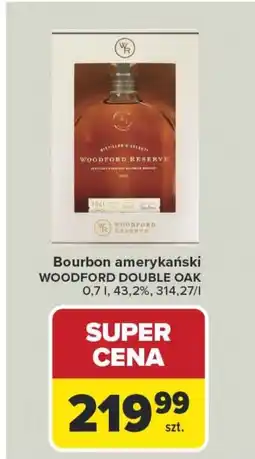 Carrefour Bourbon amerykański WOODFORD DOUBLE OAK 0,7 l, 43.2% oferta