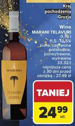 Carrefour Wino MARANI TELAVURI oferta