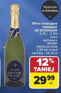 Carrefour Wino musujące CRÉMANT DE BORDEAUX oferta
