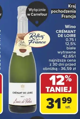 Carrefour Wino musujące CRÉMANT DE LOIRE oferta