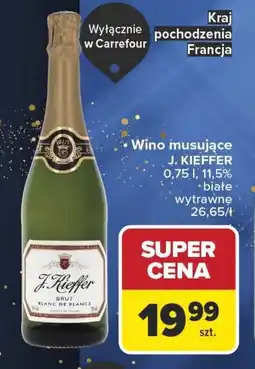 Carrefour Wino musujące J. KIEFFER (białe wytrawne) oferta
