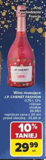 Carrefour Wino musujące J.P. CHENET FASHION oferta