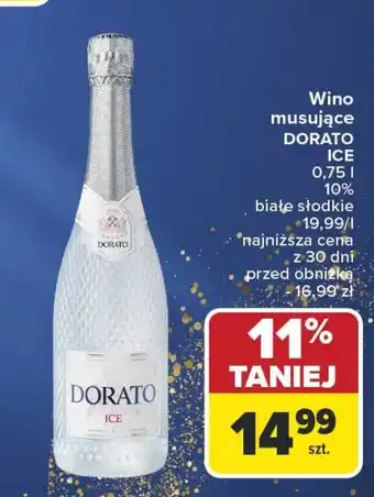 Carrefour Wino musujące DORATO ICE oferta