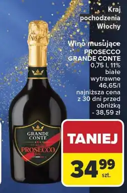 Carrefour PROSECCO GRANDE CONTE 0,75 l (czarna etykieta) oferta