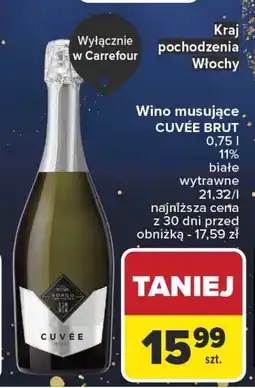 Carrefour Wino musujące CUVÉE BRUT oferta