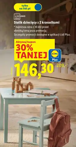 Lidl Stolik dziecięcy Livarno oferta