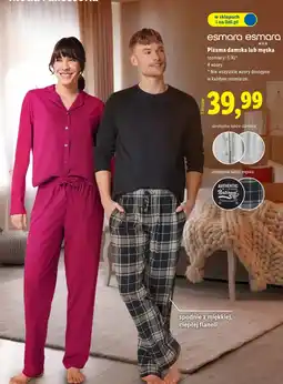 Lidl Piżama męska Esmara oferta