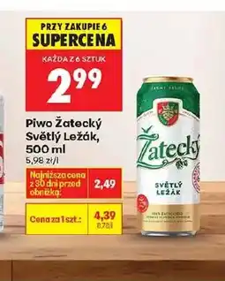 Biedronka Piwo Zatecky oferta