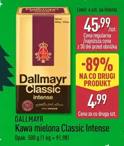 ALDI Kawa mielona Dallmayr oferta