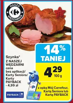 Carrefour Market Szynka Z Naszej Wędzarni oferta