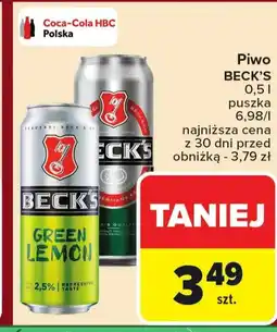 Carrefour Market Piwo Beck's oferta