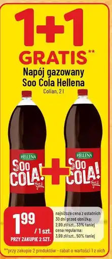Polomarket Napój gazowany Soo Cola Hellena 2l oferta
