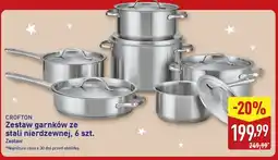 ALDI Crofton Zestaw garnków ze stali nierdzewnej, 6 szt oferta