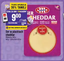 Polomarket Ser w plastrach cheddar Mlekovita, 300 g oferta